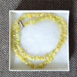 Olive Jasper Necklace - 18"